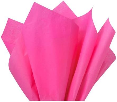 3A Featuretail Tissue Paper/Non Woven Fabric for Gift/Flowers Making and Bouquet Wrapping 24 Inch x 28 Inch (Rani Pink Tissue, 20 Sheets)