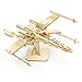 Star Wars X-Wing 3D Wood Puzzle & Model Figure Kit (73 Pcs) - Build & Paint Your Own 3-D Starfighter Movie Replica Toy, No Glue Required - Officially Licensed - Gift for Kids, Teens, Adults