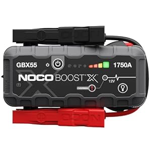 NOCO Boost X GBX55: 1750A UltraSafe Starthilfe Powerbank – 12V Lithium-Starthilfegerät & Starterkabel – Tragbarer Booster für Benziner bis 7, 5L & Diesel bis 5, 0L