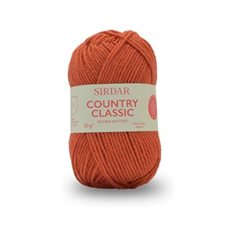 Sirdar Country Classic DK Double Knitting, Burnt Orange (853), 50g Cover