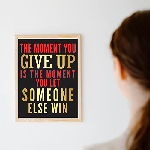 Kobe Bryant Motivational Quotes Wall Art Set - Gold Foil 8 X 10 Unframed Prints - Positive Inspirational Poster Gift For Los Angeles La Lakers Basketball Sports Fans Men Boys Teens Room Office Decor #TOP4