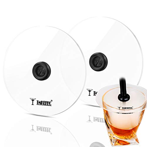 TMKEFFC Smoke Infuser Cup Lids Set of 2, Handy Smoking Gun Cup Covers