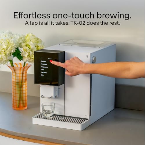 Terra Kaffe Super Automatic Espresso Machine - App-Enabled Coffee Machine - Auto Wake & Sleep - All Milk Types - Roaster-Approved Espresso Settings - Cappuccino Machines for Home - White TK-02 - Image 3