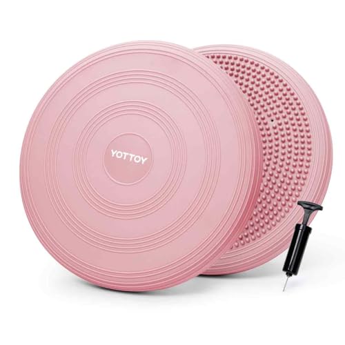 YOTTOY Wobble Cushion – Engage Core Stability with our Extra Thick Premium Balance Disc for Adult Balance and Sensory Wiggle Seat for Kids