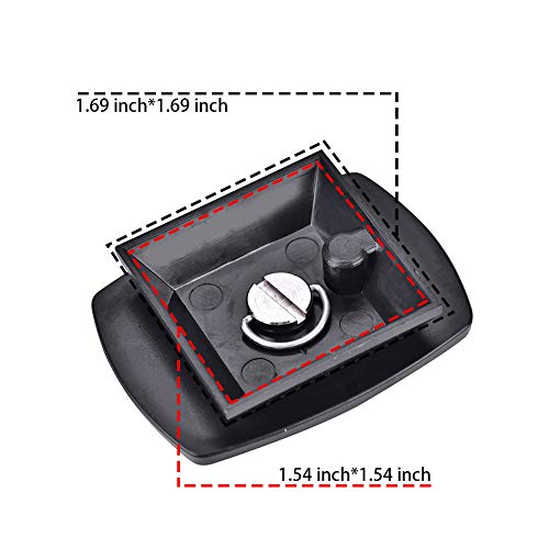 Bluecell Quick Release Qr Plate Tripod Head For Velbon Cx-444 Cx-888 Cx-460 Cx-460Mini Cx-470 Cx-570 Cx-690 Df-50/ Sony Vct-D580Rm Vct-D680Rm Vct-R640 / Qb-4W #TOP4