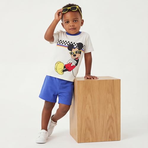 Image of Disney Mickey Mouse Lenticular Outfit for Boys, Toddler and Little Kids Clothes, T-Shirt and Shorts Set