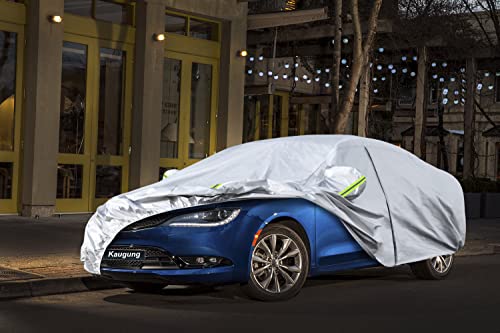 Image of Kaugung 6 Layers Car Cover Custom Fit Chrysler 200 from 2010 to 2025, Waterproof All Weather Resistant Outdoor Indoor Sun Rain Dust Snow Protection.(USA Warehouse,Within 3-7 Days)