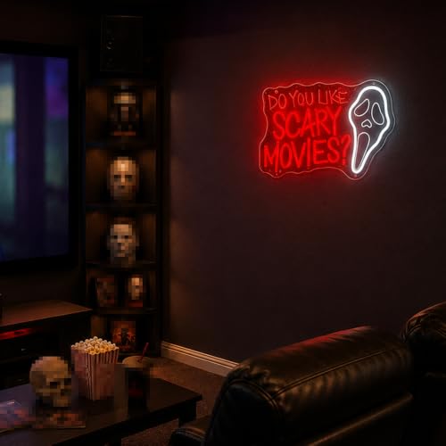 Image of Do You Like Scary Movies Neon Sign Halloween Led Sign