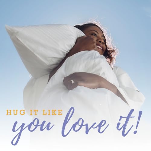 Down Etc | Hotel Aquaplush Polyester Pillow | 235- Thread Count | 100% Cotton Filled with 100% Combed Polyester Hypoallergenic Fiber | King Pillow by Down Etc - Image 6
