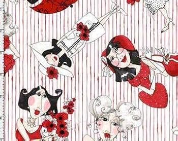 ロラライハリス♥️Ram Amazon | Loralie Designs Lady in Red 廃版柄 45cmx110cm