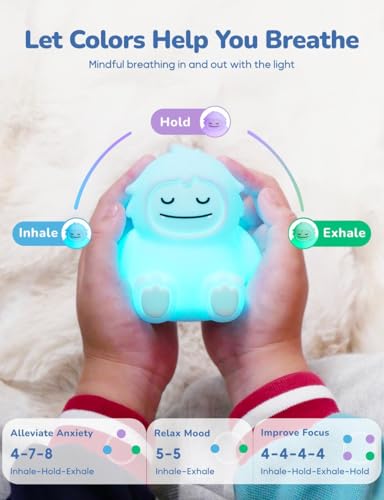 Breathing Pal Mini 'Yoyo' - Mindfulness Breathing Light, Guided Visual Meditation Breathing Light, Anxiety Relief Items for Calm Down Corner/Meditation/Sleep Aid for Adult/Kid - Image 3