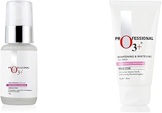O3+ Whitening Serum for Pigmentation Control and Skin Brightening, 50ml &amp; O3+ Brightening and Whitening Face Wash, 50g Combo