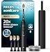 Philips Sonicare DiamondClean 9900 Prestige Electric Toothbrush with SenseIQ Technology and App, 5 Brushing Modes, Travel Case with Charger, Black, HX9992/43