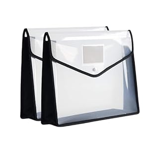 SPS File Folder, Transparent Poly-Plastic A4/Foolscap Documents File ...