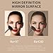 YQNVZGS Makeup Mirror Intelligent Touch Control Makeup Mirror,3-Color Intelligent dimming,Type-C Desktop high-Definition,Home or Travel Beauty Mirror (White-Big-6.89 * 9.06 inches)