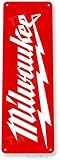 Tinworld Tin Sign: Milwaukee Tool Garage Auto Shop Metal Décor C969