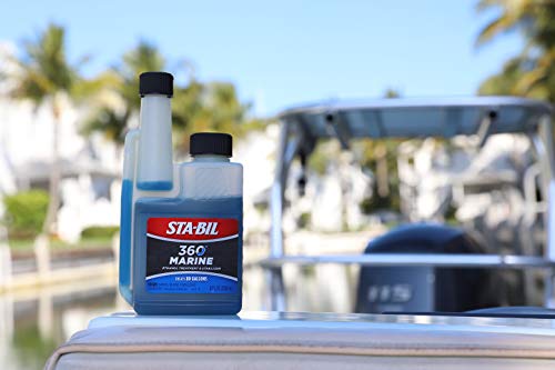 Sta-Bil (22239-12Pk) 360 Marine Ethanol Treatment And Fuel Stabilizer - Prevents Corrosion - Helps Clean Fuel System For Improved In-Season Performance -Treats Up To 80 Gallons, 8 Fl. Oz. 12 Pack #TOP7