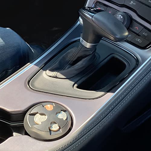 Nadex Coin Organizer Pro - Car Cup Coin Holder And Sorter - Vehicle Change Organizer Sorts Pennies, Nickels, Dimes And Quarters, Easy Push Coin Retrieval #TOP4