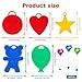 BOROSO Balloon Weight Colorful Balloon Holder Reusable Plastic Helium Balloon Weights for Party Celebration Supplies Blue, Green, Red, Yellow (60pcs 8g)