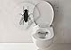 WC-Aufkleber Set, 6 Stück, Toilettenaufkleber mit Zielscheibe und Fliege Design, Urinal-Sticker für Toiletten