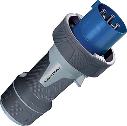 Mennekes 13224 fiche mâle robuste rouge 16A IP44 pour chantier