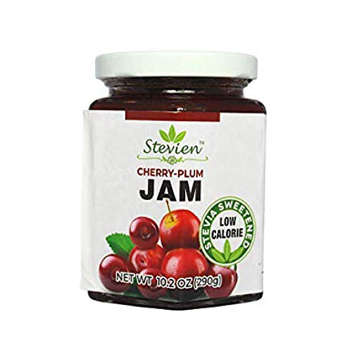 Stevien Sweet Cherry Plum Jam No Added Sugar - Keto And Diabetic Friendly, Vegan, Gluten Free, Made With Real Fruit - Sweetened With Organic Stevia #TOP24