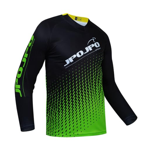 Mountain Bike Jersey for Men, Long Sleeve Dirt Bicycle Shirt for Motorcycle Motocross BMX Moto Mx ATV Riding Off Road Medium 10g