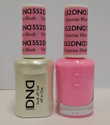 DND Daisy Duo Soak off Gel and Matching Nail Polish - 2016 Collection + Buy 2 colors get 1 FREE airbrush Stencil - (552 - VICTORIAN BLUSH)