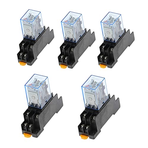 Relais électromagnétique DPDT 5A MY2NJ mini relais avec socle PYF08A performant