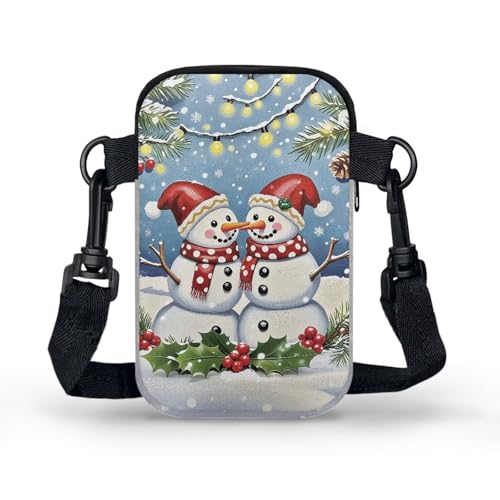 Image of Hawaiian Tribal Small Crossbody Bags for Women Cell Phone Bag Purse, Sea Turtle Zipper Sling Purses Shoulder Bag