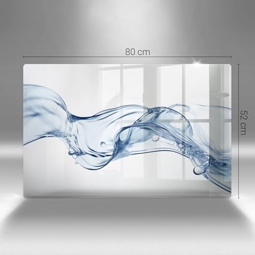 Planche à Découper Induction Wallfluent 80x52cm Eau cristalline - Protection de Plaque