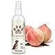 Aomig Hundeparfüm Gegen Geruch Fellpflege Hund Pfirsichparfüm Katze Fellpflegespray für Hunde Geruchsentferner Katze Fellpflege Pflegt Langzeit Deospray Geruchsneutralisierer Hundeparfüm Spray (200ml)