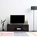 Produktbild Panana TV Board Schwarz Modern TV Schrank 125 x 35 x 40cm LED TV Board Lowboard Fernsehschrank Hochglanz inkl. Mehrfarbiges LED