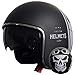 Produktbild Jethelm Helm Motorradhelm RALLOX 588 Skull Größe L matt schwarz mit Sonnenvisier