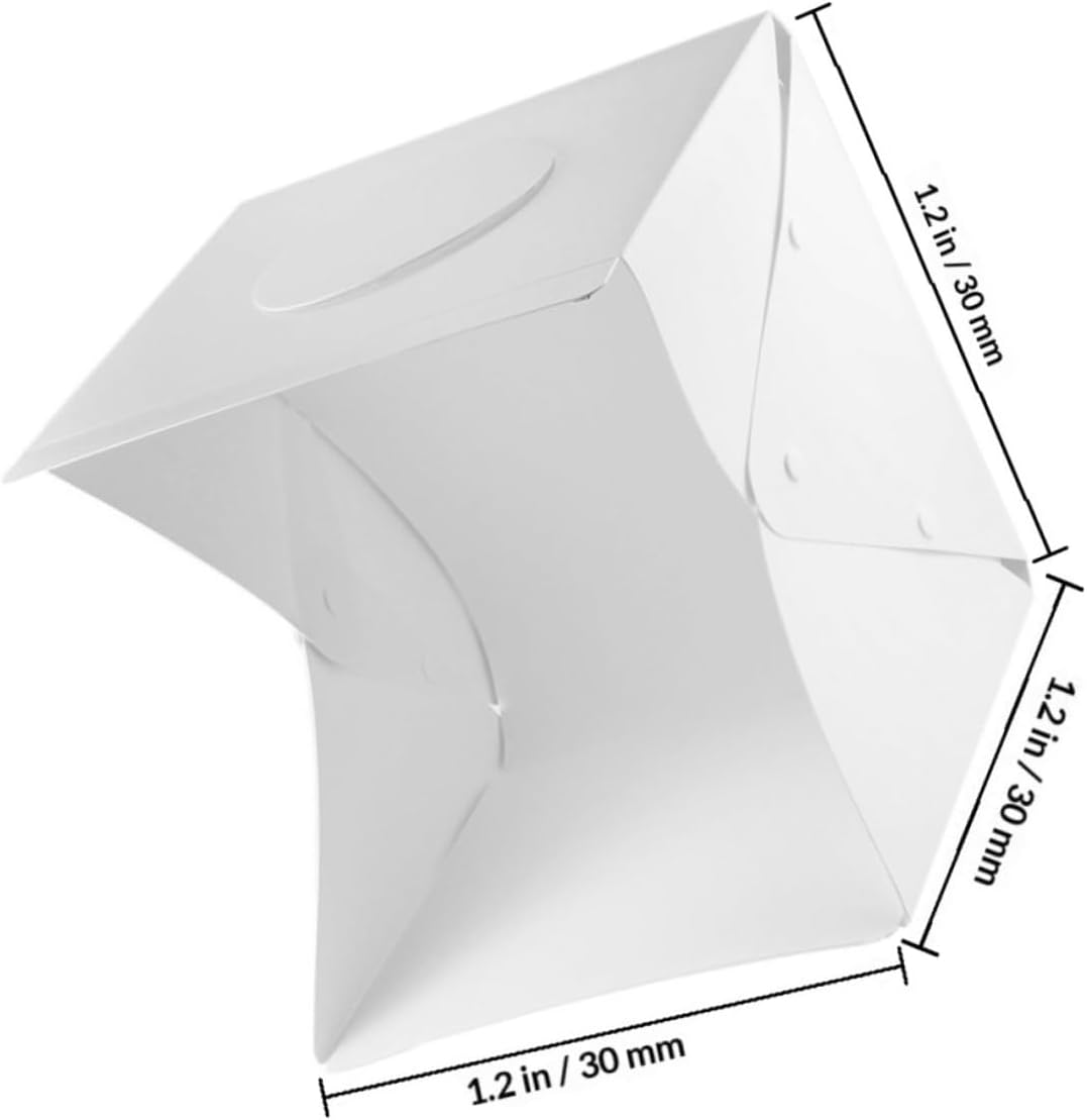 DOITOOL Portable Photo Light Box Kit with 30cm Mini Soft LED Lights, Black and White Backdrops, Professional Photography Shooting Tent for Product and Jewelry Photoshoot