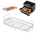 Price comparison product image COSORI TwinFry Rack, 304 Stainless Steel Dehydrator Rack for Baking and Roasting, Suitable for Air Fryer, Oven, Microwave, Non-Stick Cooking Accessory, Easy to Clean, Silver