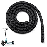 1 Stück Flexible 100 cm TPU Kabelspirale für E-Scooter, Schwarzer Spiral