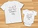Tstars Our First Father's Day Dad and Baby Matching Outfits | New Dads Gift Adult Shirt and Infant Bodysuit Dad Gray Large/Baby Gray NB (0-3M)