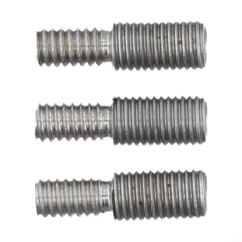 Set of 3 1/4, 20 to 5/16 Thread Adapters, 24 Thread Converter Screws for Arc Shock Absorber Equipment with Sturdy Metal Construction