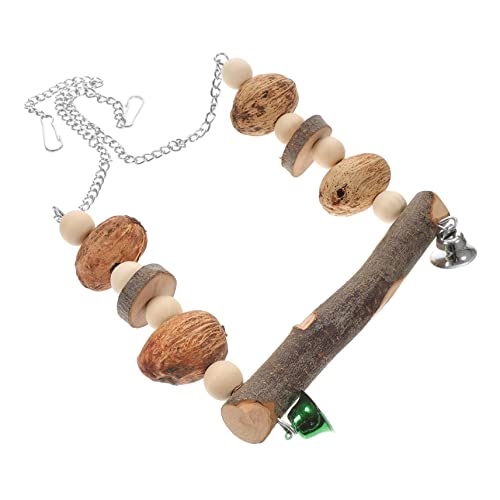 POPETPOP Parakeet Swing Wear Resistant Bird Hammock for Parrots Decorative Hanging Swing for Bird Cage for Exercise and Balance Improvement for Budgies and Cockatiels