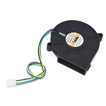 مروحة بالوعة الحرارة CPU BB7515BU B127515BU لـ COOLSERVER DC 12V 0.80A مروحة تبريد منفاخ خادم 4 أسلاك