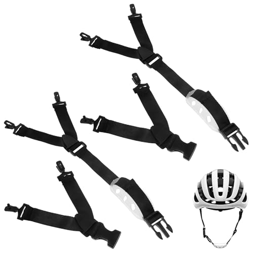 Toyvian Lot de 2 mentonnières universelles pour casques de protection : mentonnière réglable pour casques de sécurité, convient aux ouvriers du bâtiment et aux casques de vélo (couleur aléatoire)