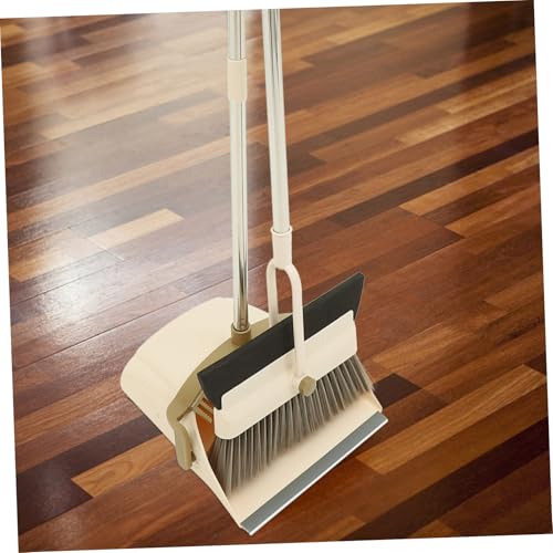 HONITANO Kehrschaufel und Besen Set mit Langem Stiel Robustes Reinigungsset für Haushalt Langlebiger Besen und Biegungsfeste Kehrschaufel Leichtes Design für Einfache Nutzung für Boden – Bild 4