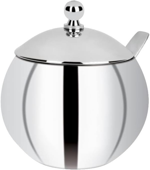 KC Stainless Steel Multipurpose Ghee Pot/Pickle Container 500 Ml With Spoon Set Of 1, Blue-Violet