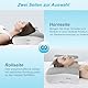 NPET Memory Foam Pillow, Nackenstützkissen zur Linderung von Nackenschmerzen, ergonomisch orthopädisch mit hautfreundlichem Kissenbezug, verstellbare Nackenstütze