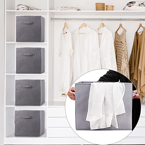 Faltbox Owelth 4 Stück Aufbewahrungsbox aus Stoff, 32x38x32 cm