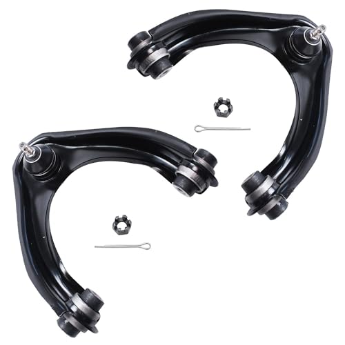 Image of Detroit Axle - 8pc Front End Suspension Kit for 1996-2000 Honda Civic 2 Upper Control Arms w /Ball Joints 2 Lower Ball Joints 2 Sway Bar Links 2 Outer Tie Rod Ends 1997 1998 1999 Replacement