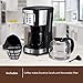 BOSCARE programmable coffee maker,2-12 Cup Drip Coffee maker, Mini Coffee Machine with Auto Shut-off,Strength Control,Silver Black