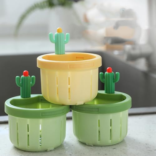 Filtro para fregadero de cocina en forma de cactus miniatura 4