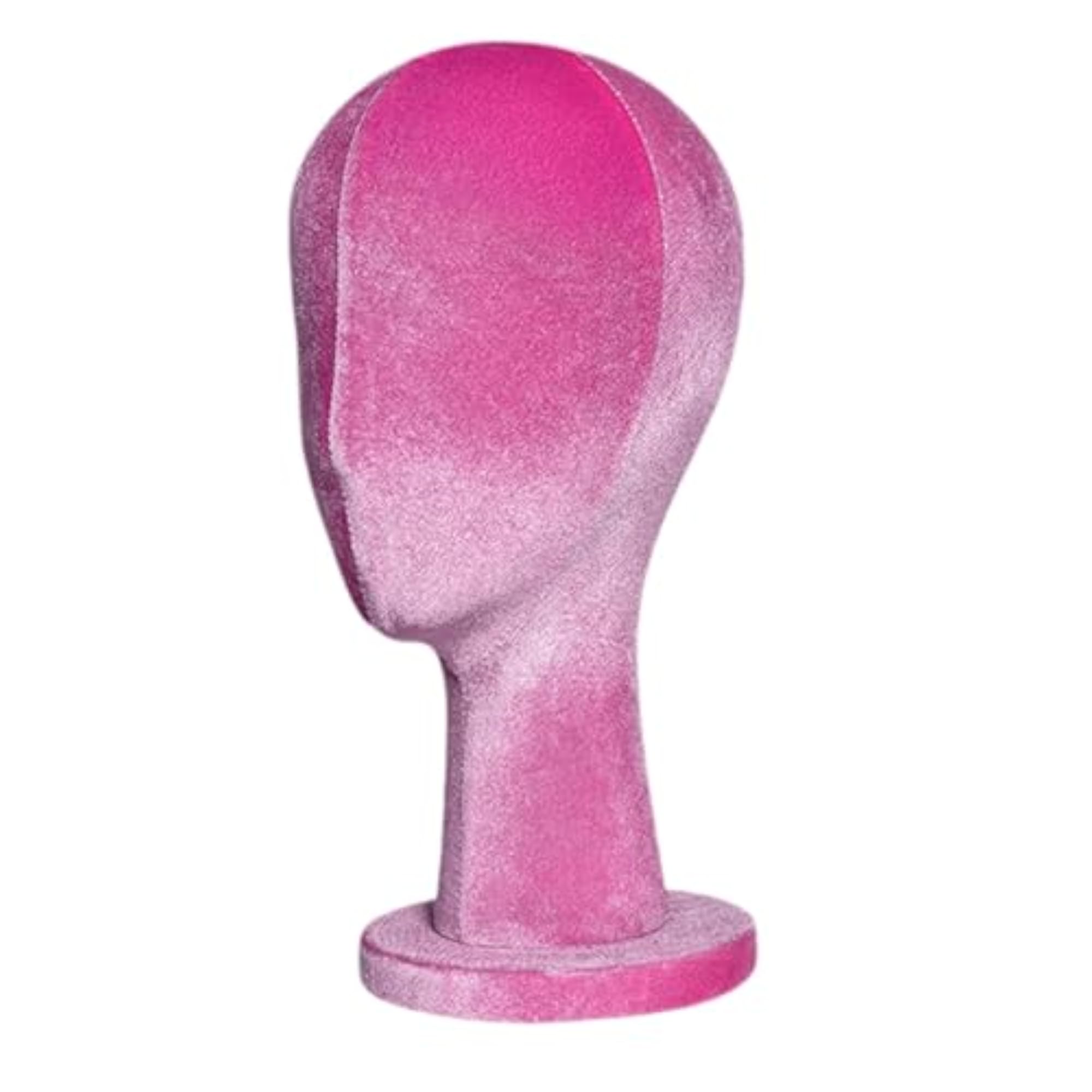 Female Head Mannequin Hat Wig Display Stand for Headset and Glasses, Rose Red